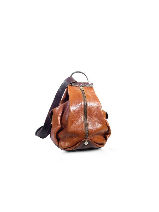 VTG Marino Orlandi Made in Italy Caramel Leather Backpack main image 10